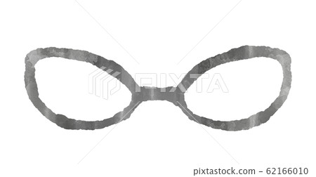 Fox type glasses round glasses illustration 62166010