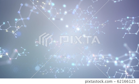 Chemical formula molecular structure hexagon science technology 3d illustration background background 62166125
