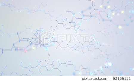 Chemical formula molecular structure hexagon science technology 3d illustration background background 62166131