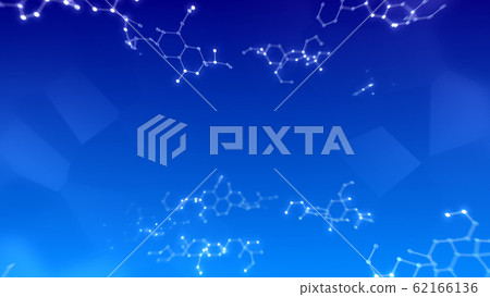 Chemical formula molecular structure hexagon science technology 3d illustration background background 62166136