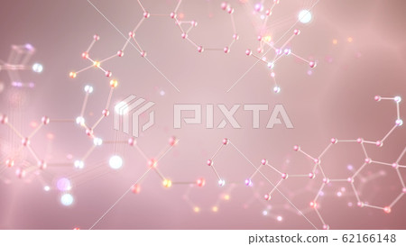 化學式分子結構六角形科學技術3d圖背景背景 62166148