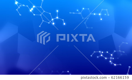 化學式分子結構六角形科學技術3d圖背景背景 62166159