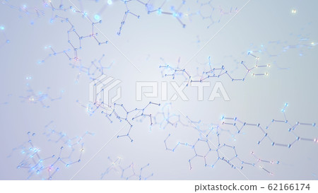 Chemical formula molecular structure hexagon science technology 3d illustration background background 62166174