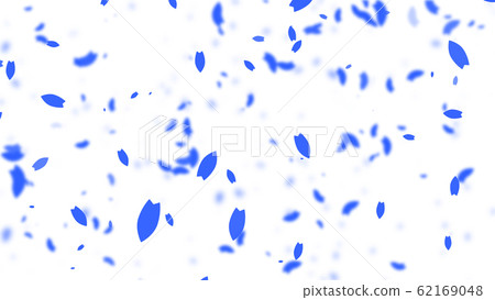 Blue flower snowflake particle material / white background 62169048