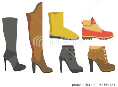 Shoe boots and women fall or winter footwear collection 62169123