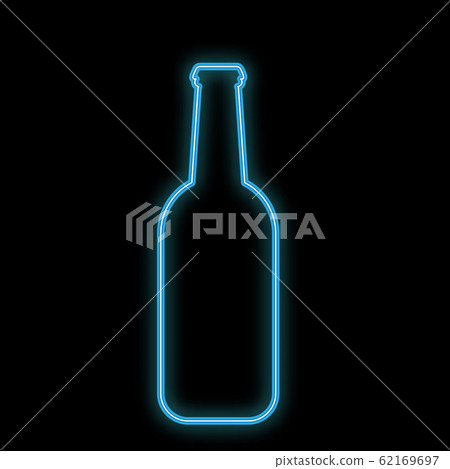 A simple abstract neon bright glowing glowing  62169697