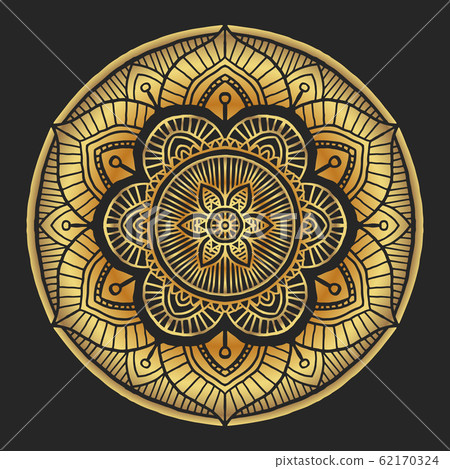 Luxury Golden Mandala decorative round ornament, 62170324