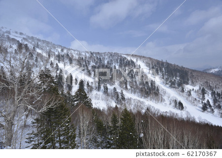 冬季,雪景,山脈,自然,風景,樹,陽光,藍色 62170367