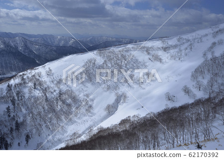 冬季,雪景,山脈,自然,風景,樹,陽光,藍色 62170392