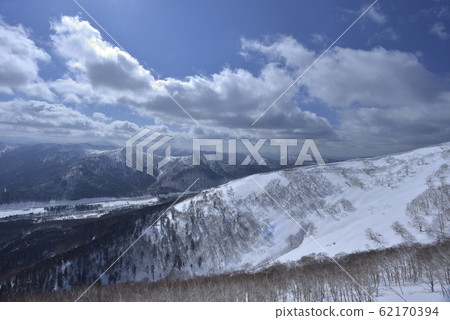 冬季,雪景,山脈,自然,風景,樹,陽光,藍色 62170394