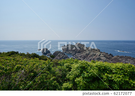 和歌山縣鹽見岬角的太平洋 62172077