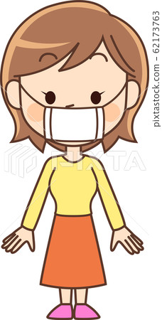 Housewife with mask 62173763