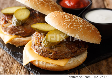 Traditional Oklahoma onion burger served with Traditional Oklahoma onion burger served with 62175158