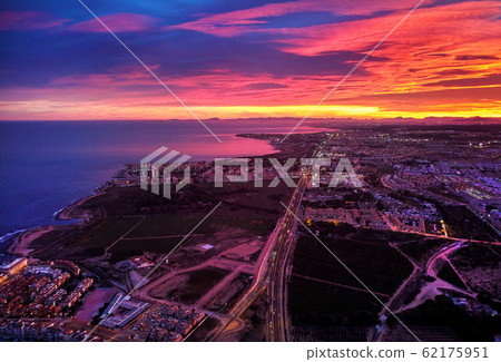 Torrevieja cityscape during sunset 62175951