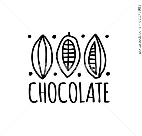 Chocolate, art sign for your design-插圖素材 [62175992] - PIXTA圖庫