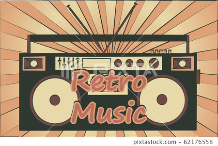 old vintage retro hipster stylish music audio - Stock Illustration ...