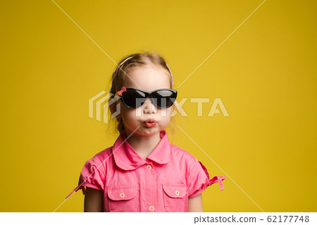 Funny girl pouting her lips. Stock photo portrait Funny girl pouting her lips. Stock photo portrait 62177748