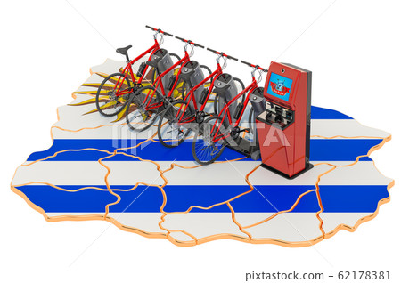 Bicycle sharing system in Uruguay concept Bicycle sharing system in Uruguay concept 62178381