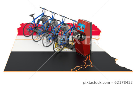 Bicycle sharing system in Egypt concept 62178432