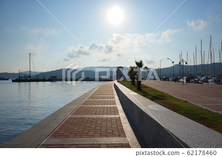 Port Cannigione on the north  of Sardinia, Italy. 62178460