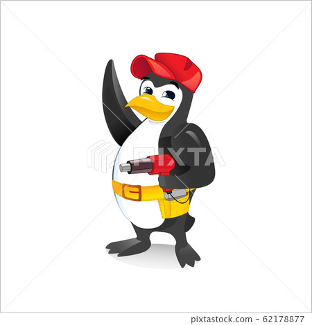 Penguin mascot character vector design 62178877
