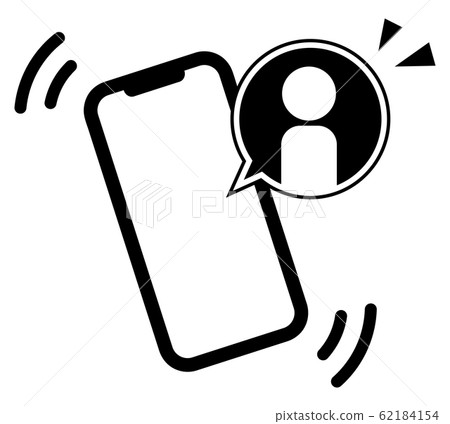 Smartphone and person icon 62184154