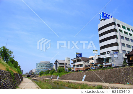 A view of the Seto River and Seto City downtown area A view of the Seto River and Seto City downtown area 62185440