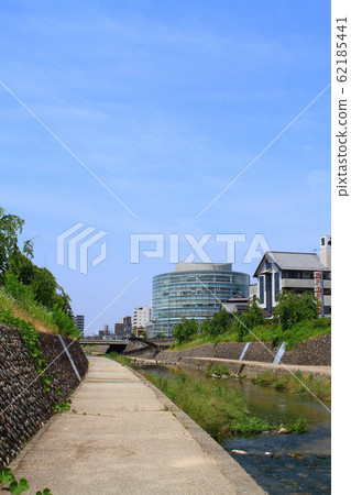 A view of the Seto River and Seto City downtown area A view of the Seto River and Seto City downtown area 62185441