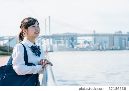 High school girl after school film style 62186386