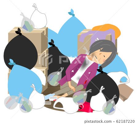 垃圾與老人高級女子孤獨死亡 62187220