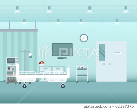 Hospital interior in inpatient room 62187370