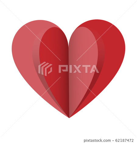 Heart for valentines day isolated on white... - Stock Illustration ...
