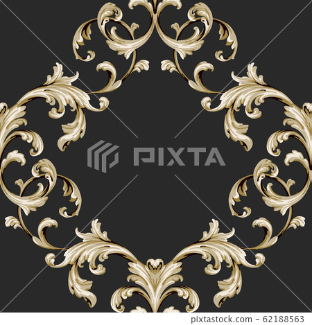 巴洛克和洛可可紋樣素材合集 62188563