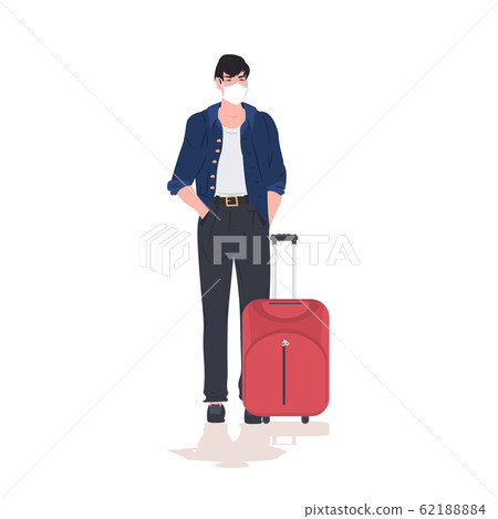 woman traveler wearing mask to prevent epidemic MERS-CoV wuhan coronavirus 2019-nCoV pandemic medical health risk full length woman traveler wearing mask to prevent epidemic MERS-CoV wuhan coronavirus 2019-nCoV pandemic medical health risk full length 62188884