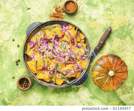 Roasted pumpkin with with vegetables Roasted pumpkin with with vegetables 62189957
