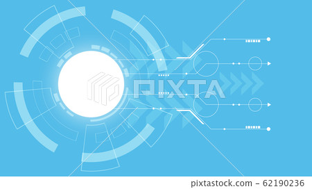 Abstract Digital Technology Cycle background.Business growth transformation Successful financial. 62190236