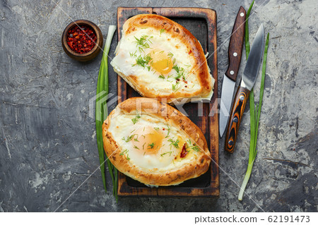 Khachapuri in Georgian cuisine Khachapuri in Georgian cuisine 62191473