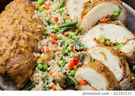 Chicken stuffed with vegetables Chicken stuffed with vegetables 62191521