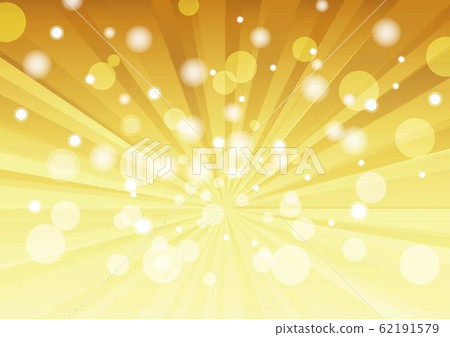 Radial background (gold, light, bubbles) - Stock Illustration [62191579] -  PIXTA