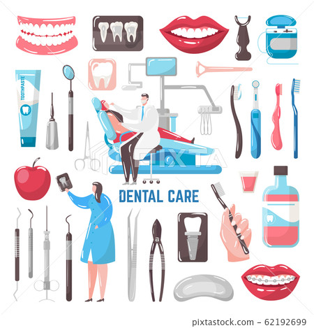 Dental care vector illustration, teeth,... - Stock Illustration ...