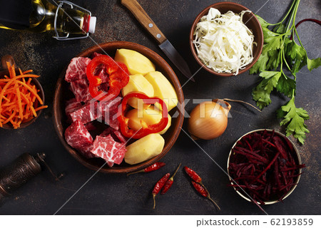 ingredients for borsch 62193859