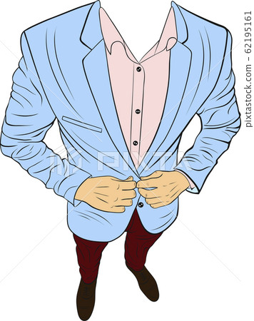 Business suit without head vector illustration. Business suit without head vector illustration. 62195161