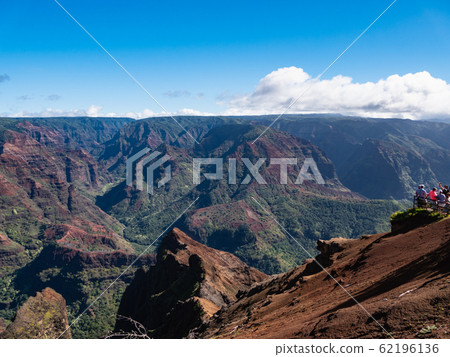 A view of the grand canyon from the Waimea Canyon Lookout, Kauai, Hawaii A view of the grand canyon from the Waimea Canyon Lookout, Kauai, Hawaii 62196136