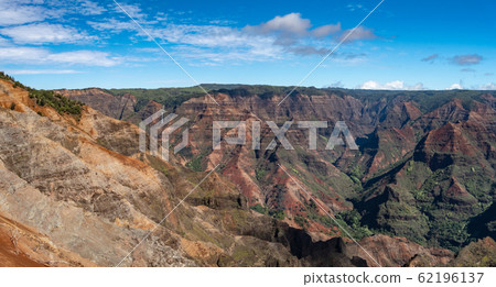 The vast panorama of Waimea Canyon, Kauai, Hawaii The vast panorama of Waimea Canyon, Kauai, Hawaii 62196137
