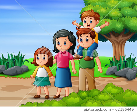 Happy family member vacation in the park 62196449
