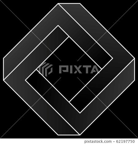 Impossible square icon. Impossible square icon. 62197750