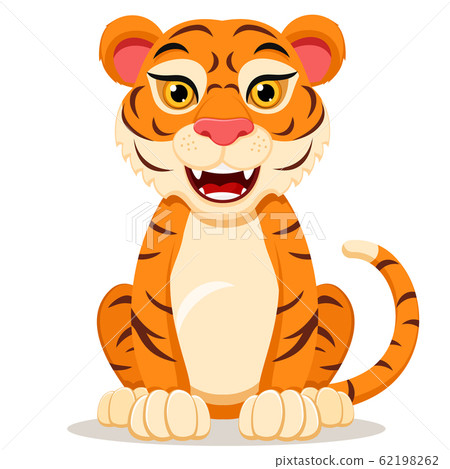 3d Rendered Illustration Of Sitting Tiger Cartoon Character Stock Photo,  Picture and Royalty Free Image. Image 53977474.