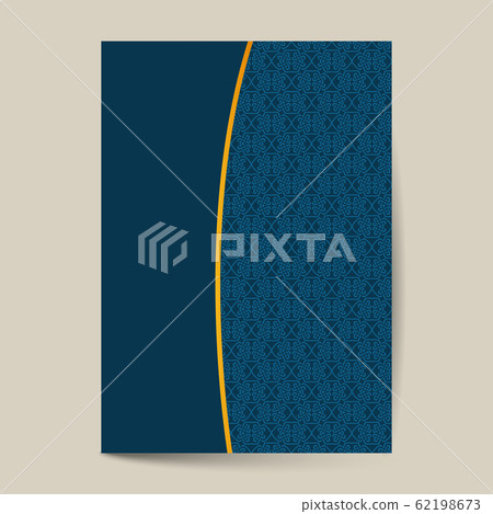 Elegant cover page with pattern Background for 62198673