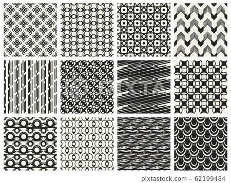 Abstract concept vector monochrome geometric pattern. Black and white minimal background. Creative Abstract concept vector monochrome geometric pattern. Black and white minimal background. Creative 62199484