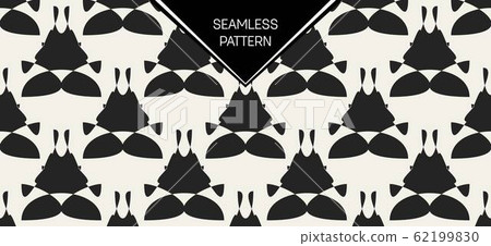 Abstract concept vector monochrome geometric pattern. Black and white minimal background. Creative 62199830